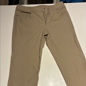 Lululemon Khaki Tall Pants - 37 inch inseam, 32 inch waist